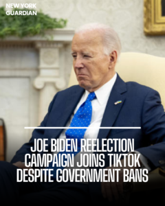 President Joe Biden's reelection campaign bravely moved evening by opening an official TikTok account, despite the app's ban.