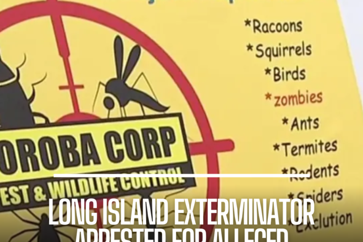 A Long Island exterminator is facing charges for allegedly attempting to videotape a 19-year-old woman.