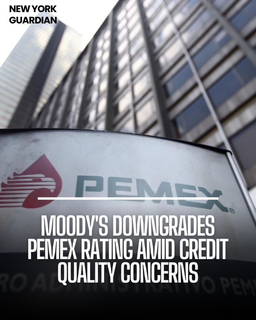 Moody's downgraded the rating of Pemex, Mexico's state-owned oil business.