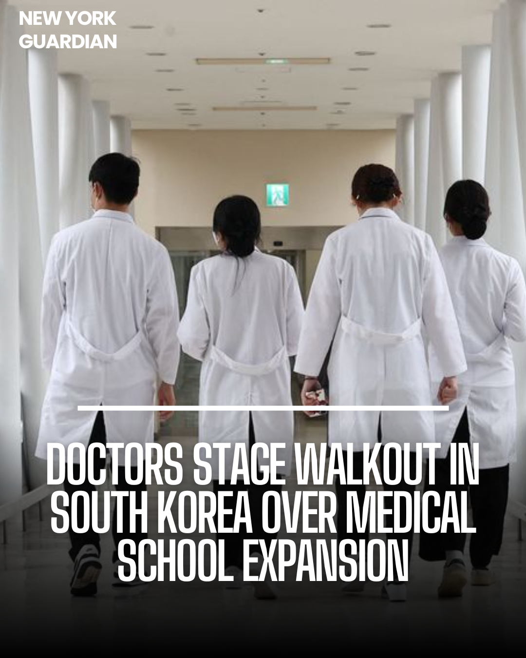 Thousands of trainee doctors in South Korean hospitals walked out on Wednesday to protest a government proposal.