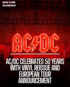 AC/DC reissues its catalog and insists on "vibrant gold vinyl."
