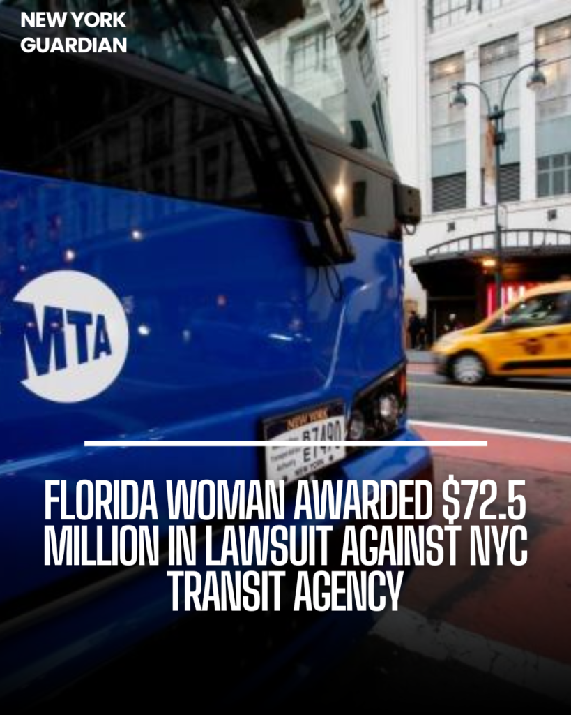 Aurora Beauchamp has been awarded $72.5 million in her case against the New York City Transit Authority after being struck.