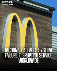 McDonald's experienced a system breakdown on Friday, disrupting its food-ordering operation in many regions of the world.