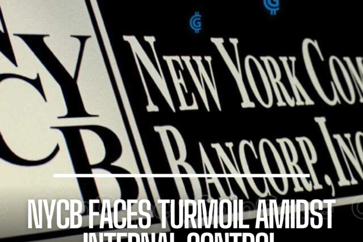 The revelation of "material weaknesses" in NYCB's internal controls sparked new Wall Street turbulence.