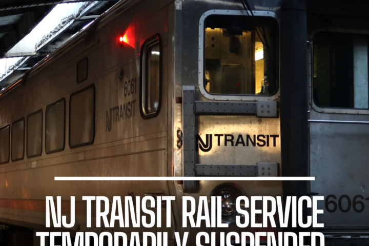 NJ Transit rail service was briefly suspended in and out of NY Penn Station due to Amtrak track problems.