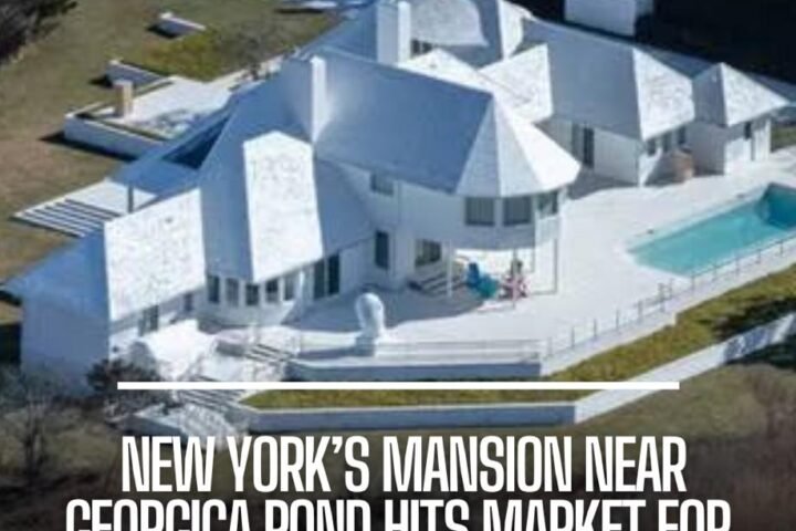 A mansion around Georgica Pond in New York with neighbors like Steven Spielberg is selling for $38 million. Yet, there's a catch. The buyer of the villa, sold by developer Harry Macklowe, can't instantly live in it.