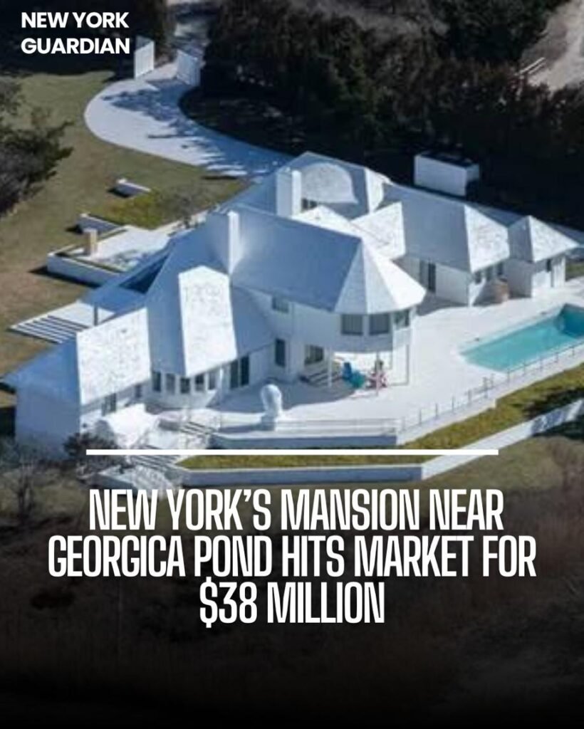 A mansion around Georgica Pond in New York with neighbors like Steven Spielberg is selling for $38 million. Yet, there's a catch. The buyer of the villa, sold by developer Harry Macklowe, can't instantly live in it.