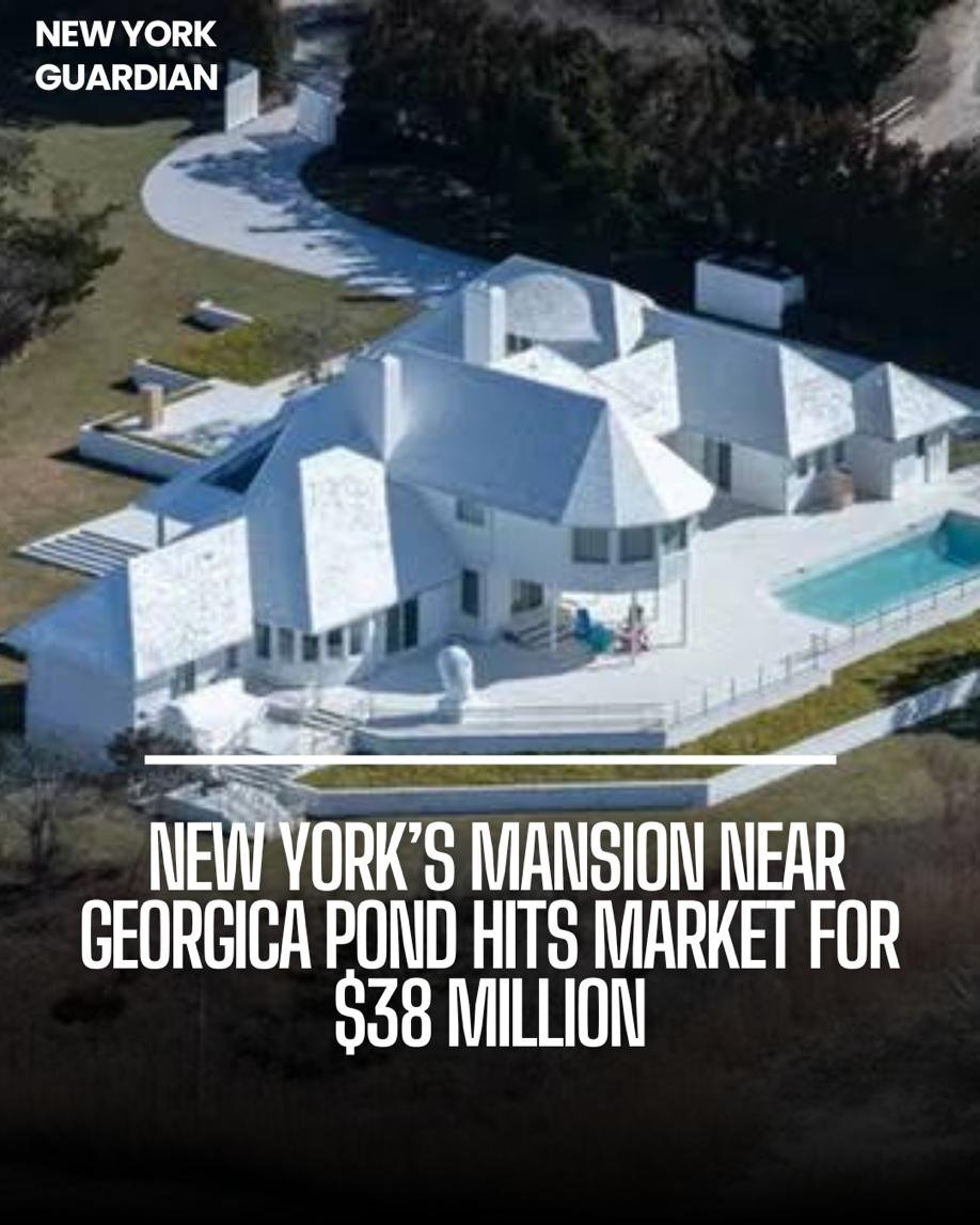 A mansion around Georgica Pond in New York with neighbors like Steven Spielberg is selling for $38 million. Yet, there's a catch. The buyer of the villa, sold by developer Harry Macklowe, can't instantly live in it.