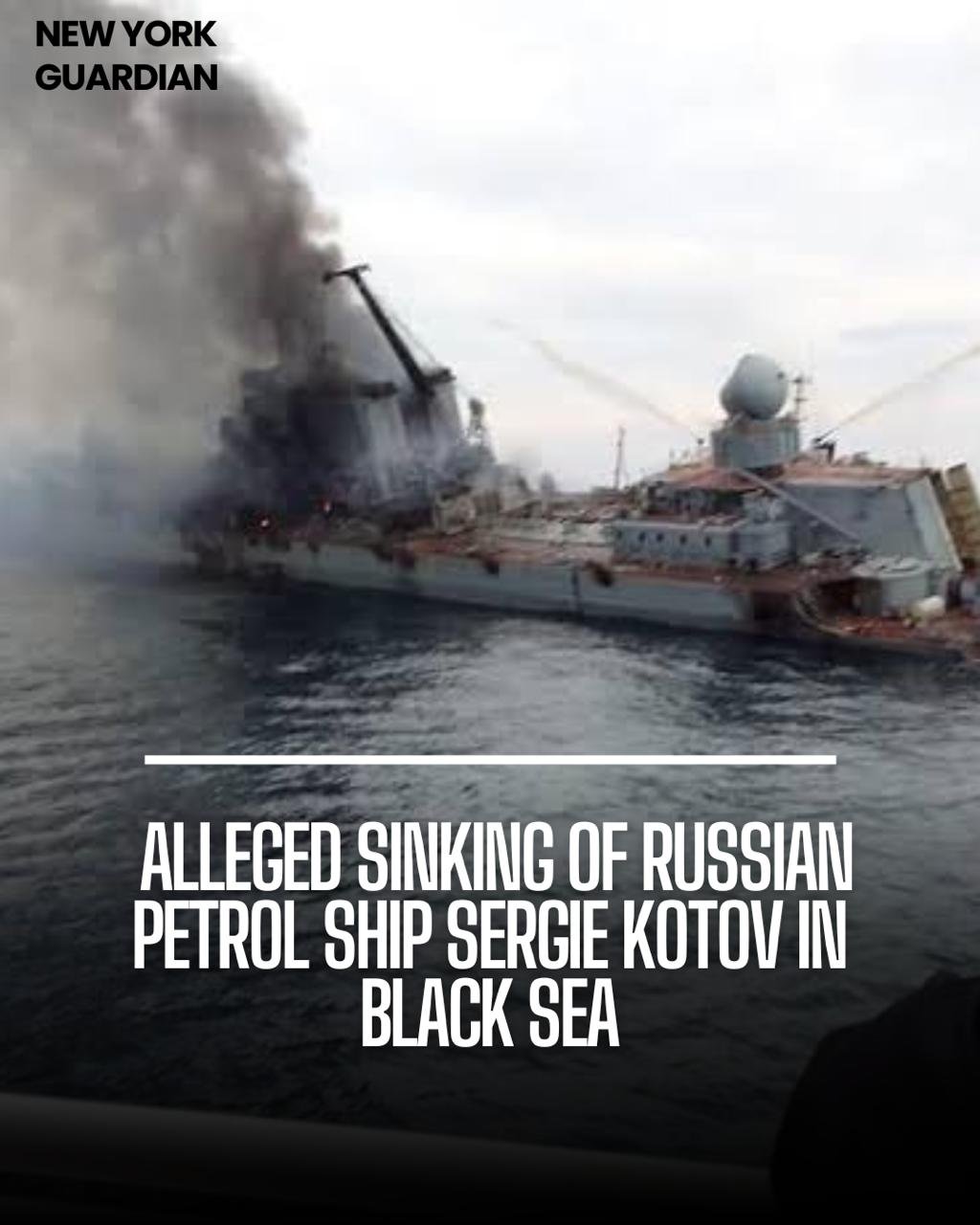 A Russian patrol ship has been plunged into the Black Sea after being struck by sea drones, according to Ukrainian intelligence.