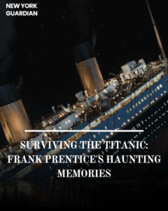 More than 100 years after the Titanic sank on its virginal voyage, this first-person testimony of survivor Frank Prentice remains an intense and brutal account of the sheer anguish felt by those on board.