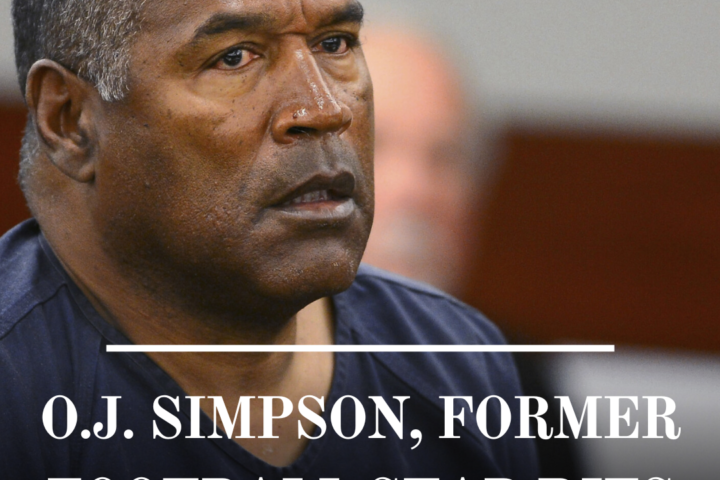 O.J. Simpson, the former football great famed for his athletic abilities, died at the age of 76 from cancer.