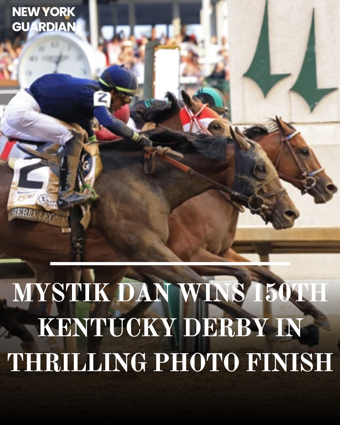 Mystik Dan won the 150th Kentucky Derby after a thrilling picture finish, edging Sierra Leone and Forever Young.