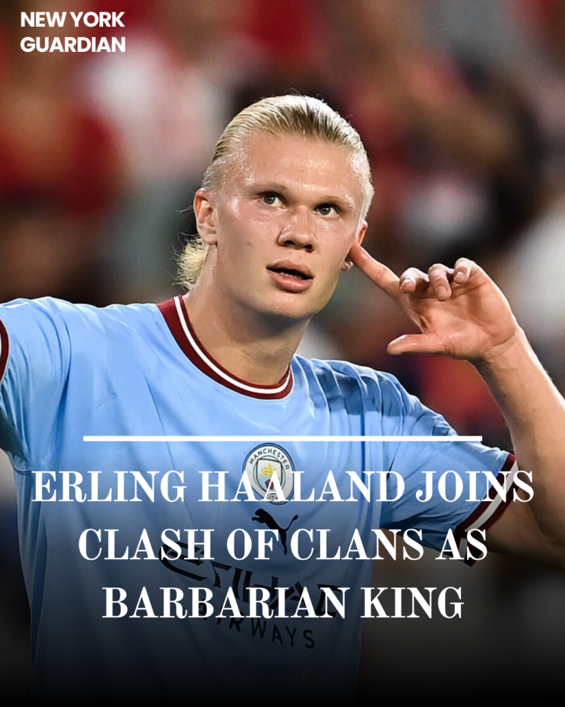 One of the planet's most famous mobile games, Clash of Clans, has revealed a surprise new character: Manchester City football striker Erling Haaland.